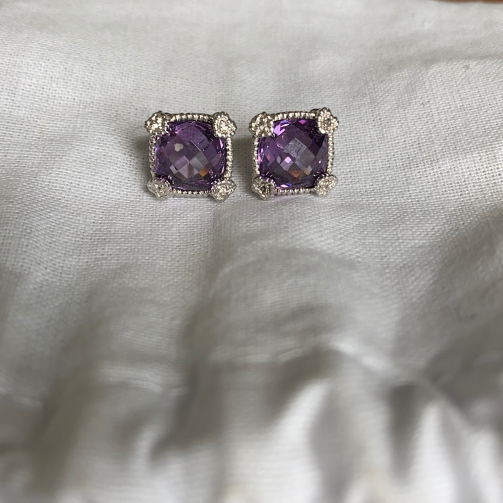 Judith Ripka Amethyst Earrings